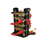 Garáž 5-úrovňová na batérie + výťah - čierno-červená